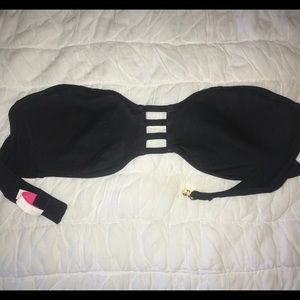 Victoria’s Secret black Bandeau Bikini Top